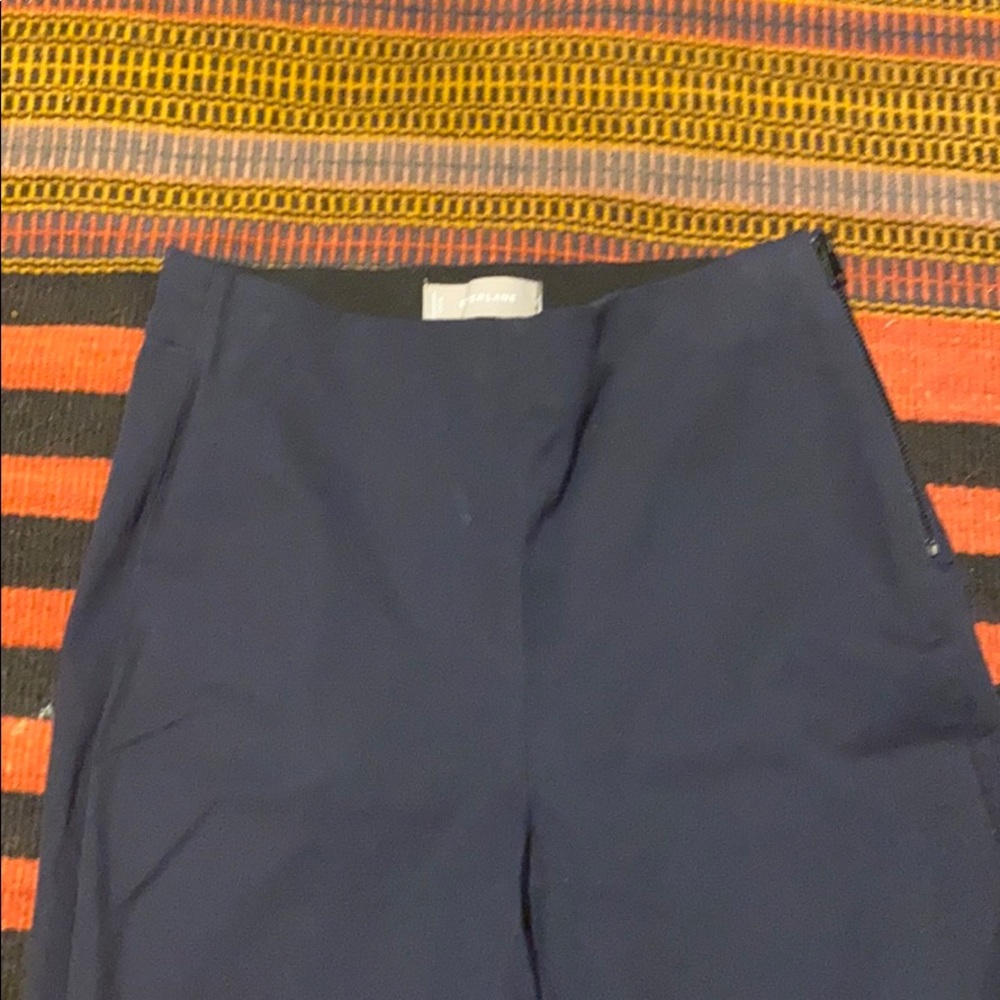 Everlane side zip navy stretch pant